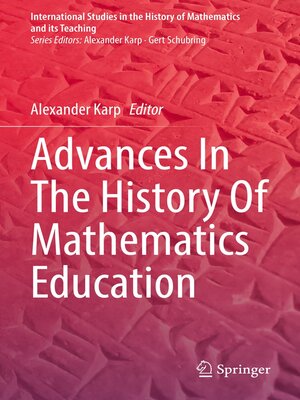 cover image of Advances In the History of Mathematics Education